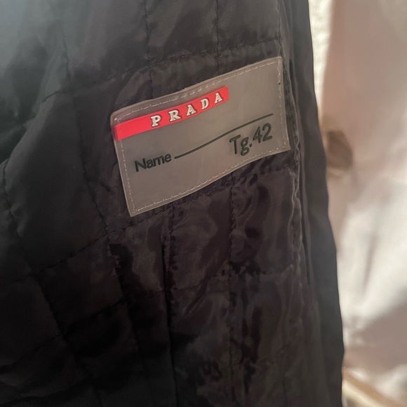 Women’s Black Jacket with Red Fur Collar - Picture 11 of 14